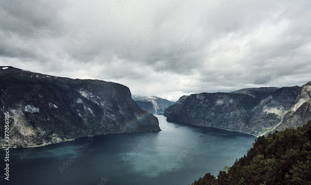 Norwegen Fjord Berge S
