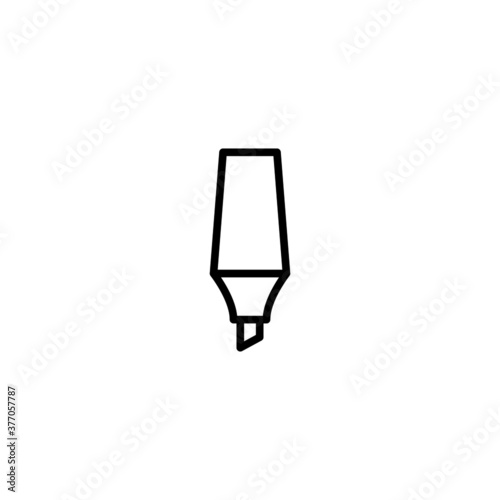 Marker Icon  in black line style icon  style isolated on white background