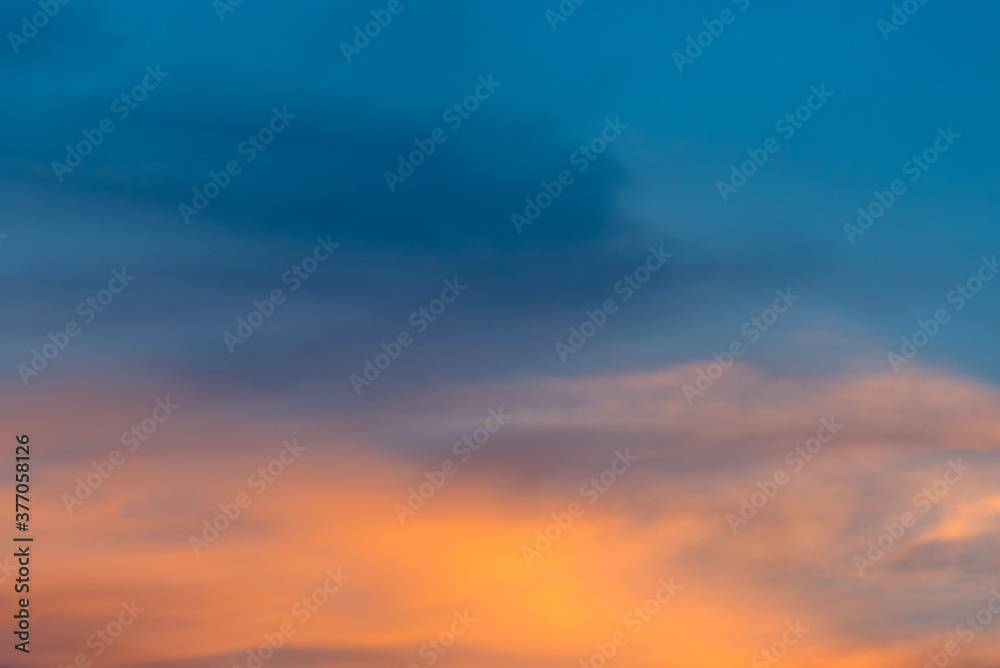 Beautiful Sunrise sky and clouds background