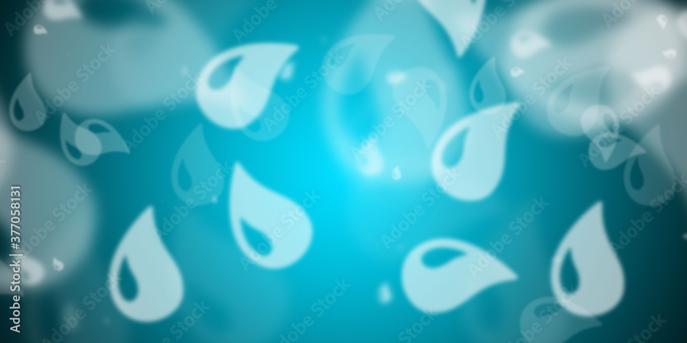Abstract light blue background with flying water drops Abstract light blue background with flying water drops