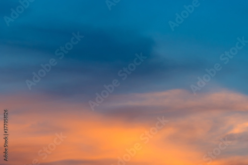 Beautiful Sunrise sky and clouds background © ChomchoeiFoto