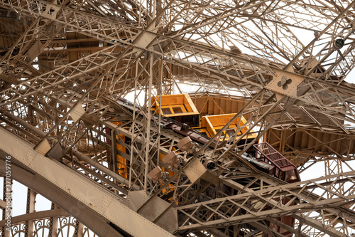 Eiffel Tower close up const...