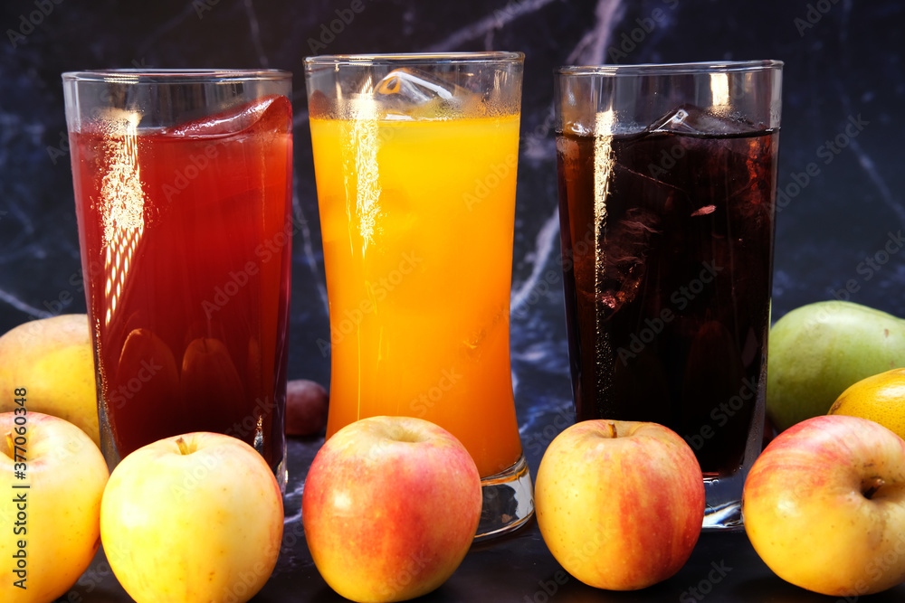 healthy drinks on the table background healthy drinks on the table background