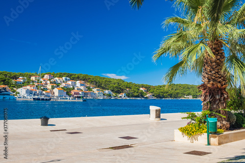 Beautiful town of Mali Losinj on the island of Losinj, Adriatic sea in Croatia 