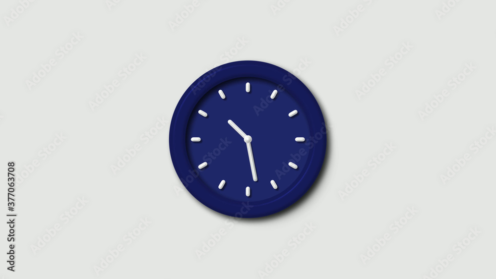 New counting down 3d wall clock icon on white background,blue dark clock icon New counting down 3d wall clock icon on white background,blue dark clock icon