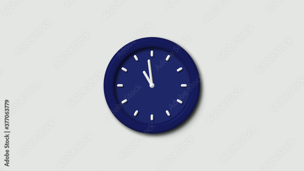 New counting down 3d wall clock icon on white background,blue dark clock icon New counting down 3d wall clock icon on white background,blue dark clock icon