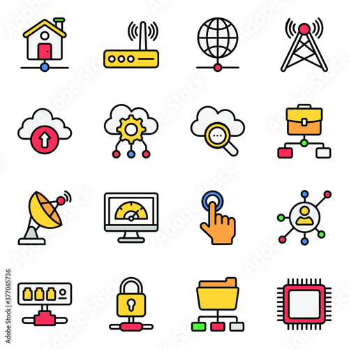 
Pack of Networking Icons 
