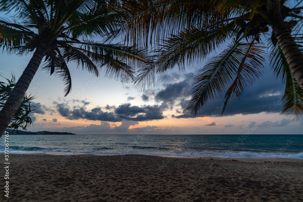 Lamai beach on Koh Samui island