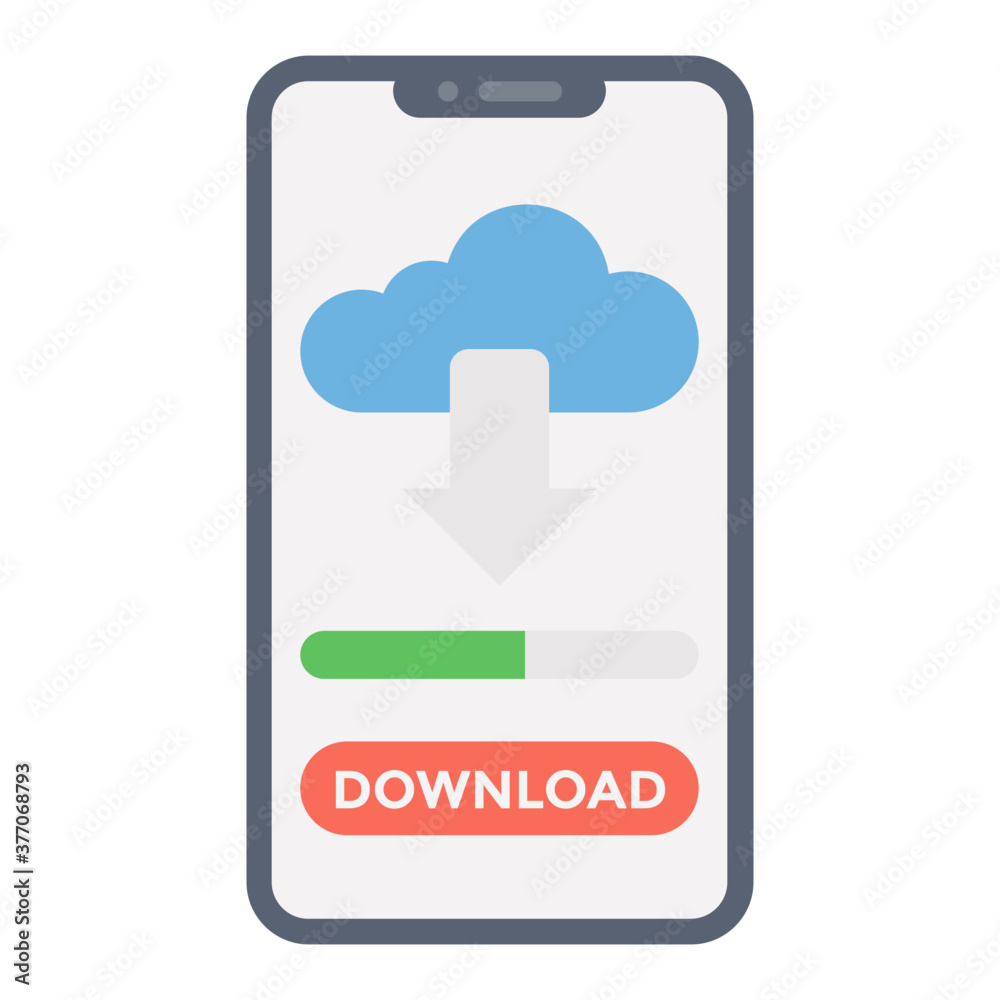 Fototapeta premium Cloud Download