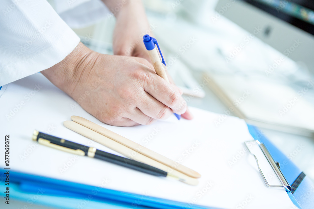 Healthcare - medication. Doctor in his office. Healthcare - medication. Doctor in his office.