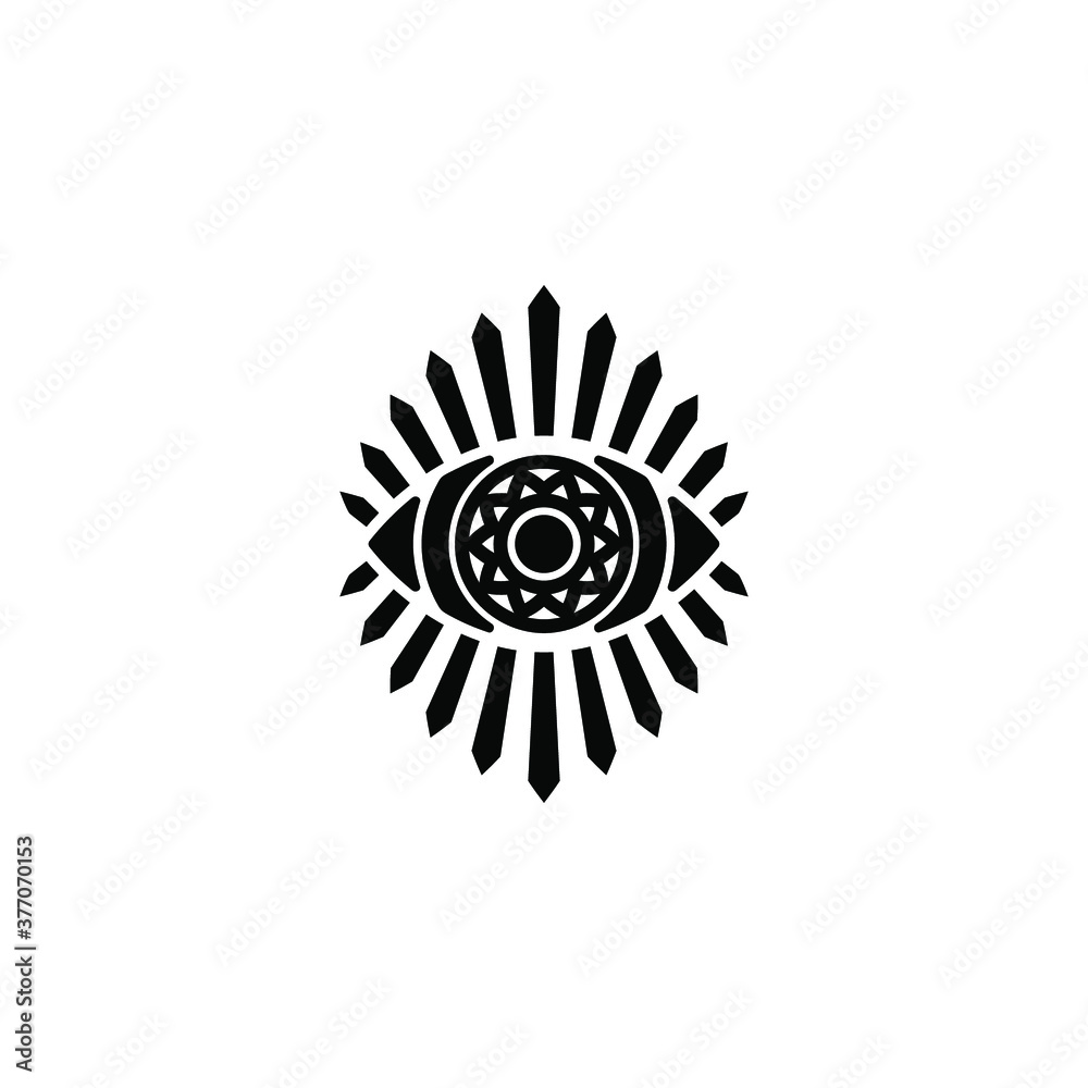 Vision/Eye icon, Tattoo style based design, Vector Vision/Eye icon, Tattoo style based design, Vector