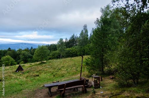 Fototapeta Naklejka Na Ścianę i Meble -  Otryt panorama Bieszczady 