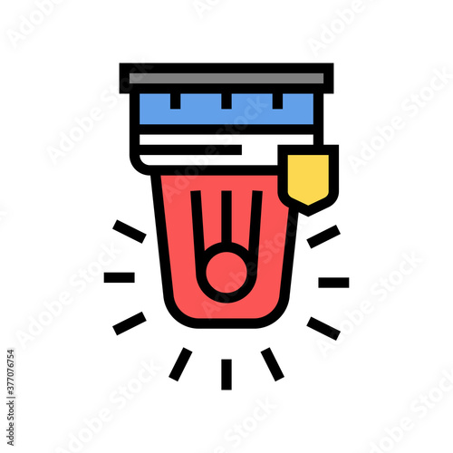 alarm signalization color icon vector. alarm signalization sign. isolated symbol illustration