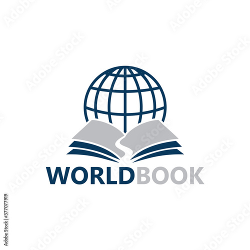World Book Learning Logo Template Design Vector