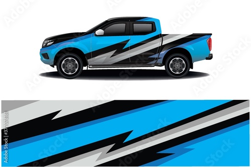 Sports car wrapping decal design	
