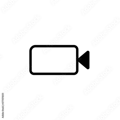 Video camera button trendy flat style icon. camera symbol for your web site design, logo, app UI.
