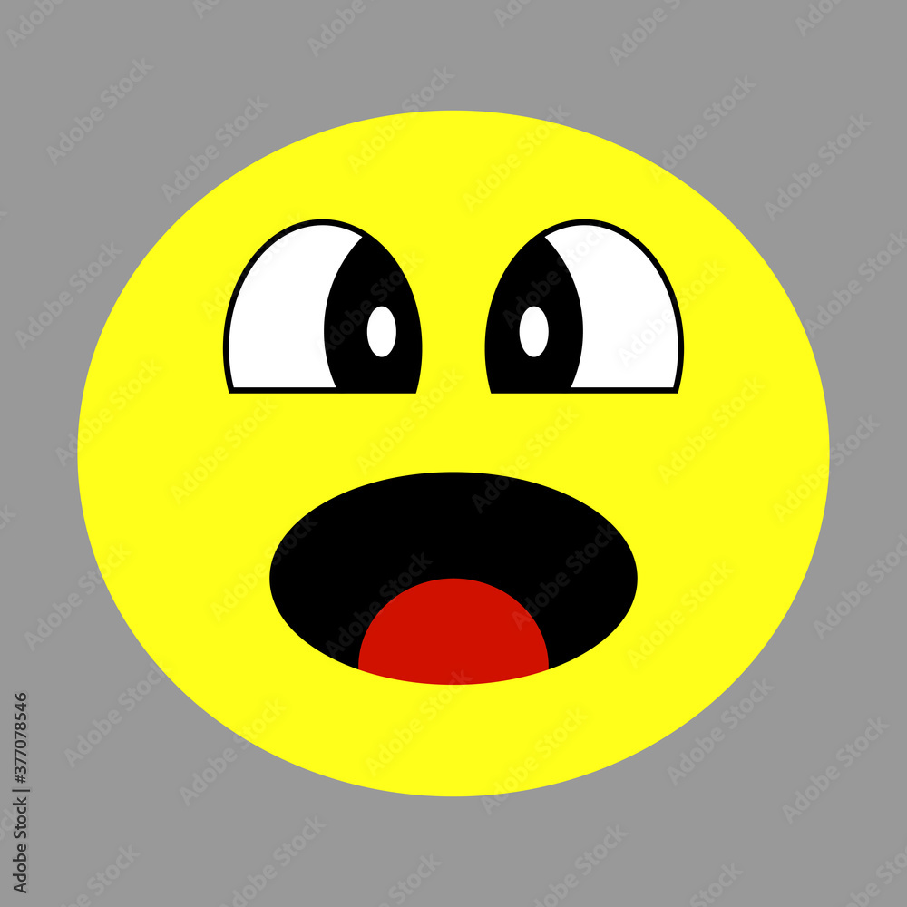 Happy face wow simley or emoji with tongue out trendy flat style icon. Concept of wow expression emoji symbol for your web site design, logo, app UI. Happy face wow simley or emoji with tongue out trendy flat style icon. Concept of wow expression emoji symbol for your web site design, logo, app UI.