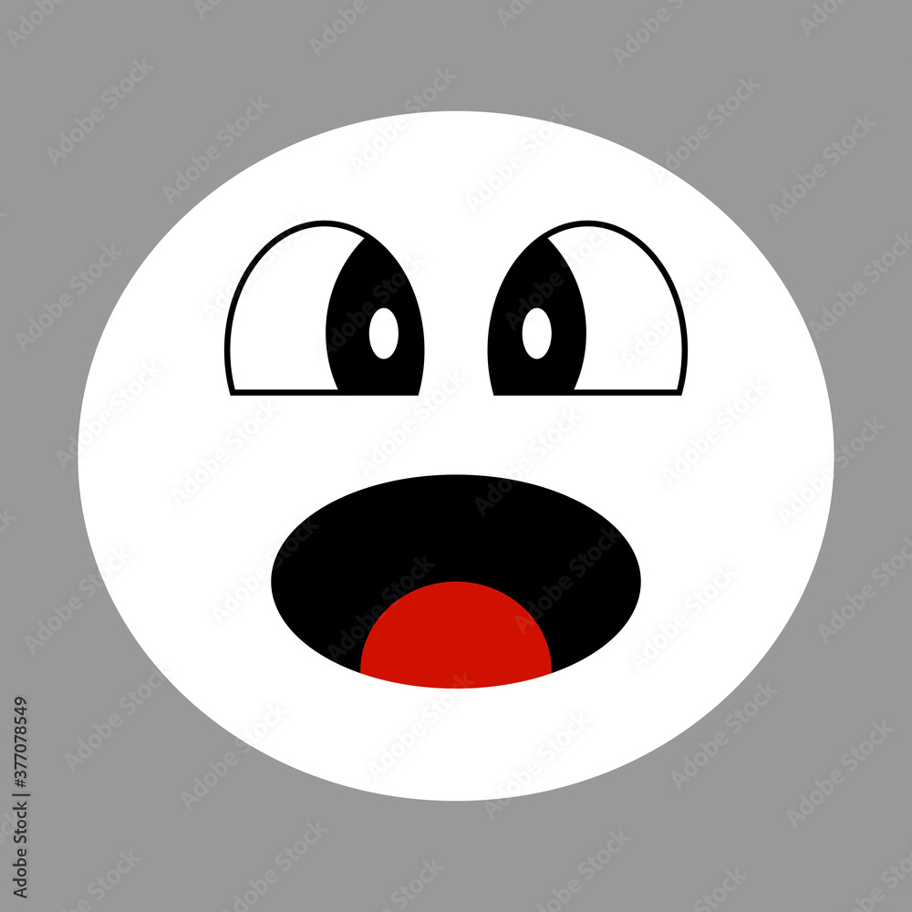 Happy face wow simley or emoji with tongue out trendy flat style icon. Concept of wow expression emoji symbol for your web site design, logo, app UI. Happy face wow simley or emoji with tongue out trendy flat style icon. Concept of wow expression emoji symbol for your web site design, logo, app UI.