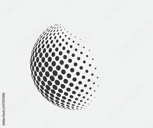 Sphere logo. Abstract ball icon. Vector illustration.