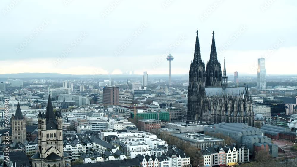 Cologne Cathedral and Colonius TV Tower, North Rhine-Westphalia, Germany Cologne Cathedral and Colonius TV Tower, North Rhine-Westphalia, Germany
