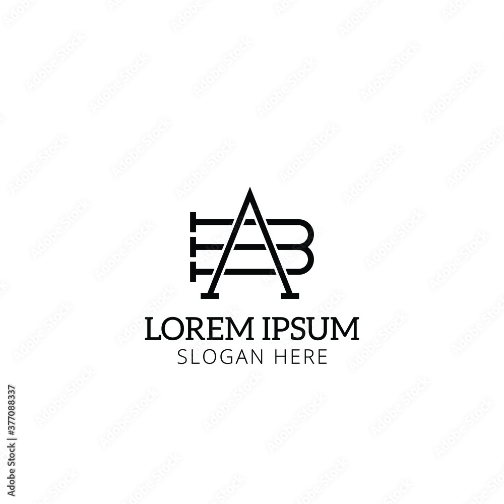 AB Letter logo design Vector Template AB Letter logo design Vector Template