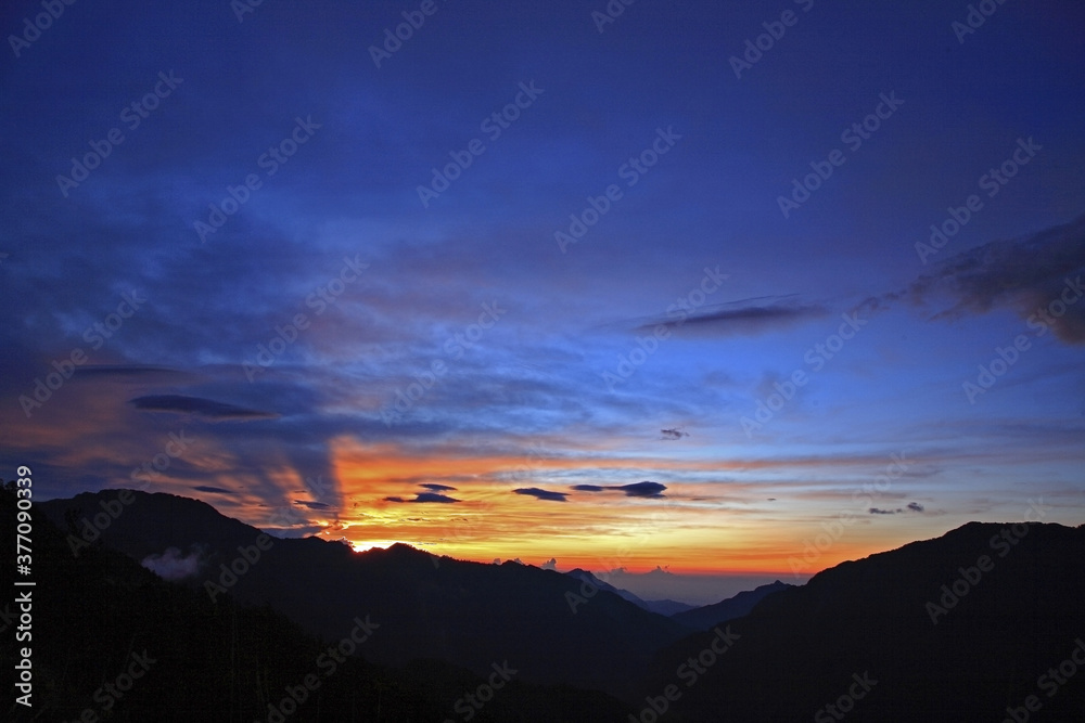 Taiwan Nantou Hehuan Mountain dawn