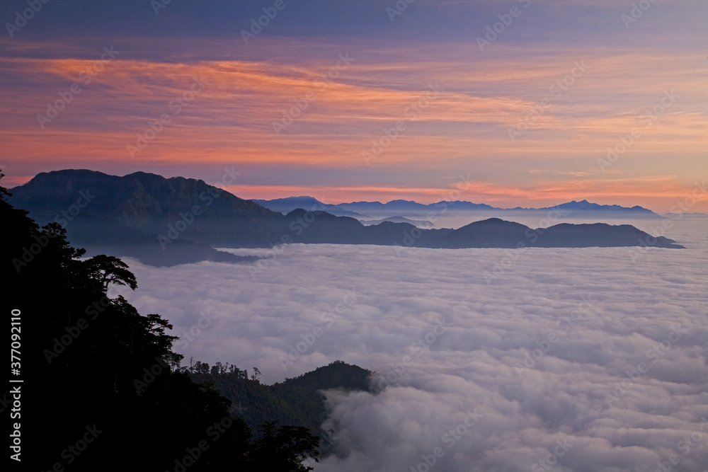 Da Xue Pa National Park Sunset Clouds Taiwan