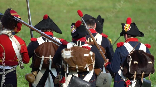 Military horsemen during the Napoleonic wars