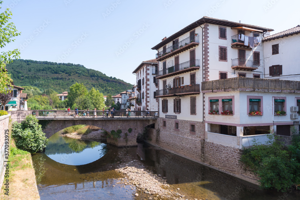 Naklejka premium Elizondo ,navarra ,valle del baztan