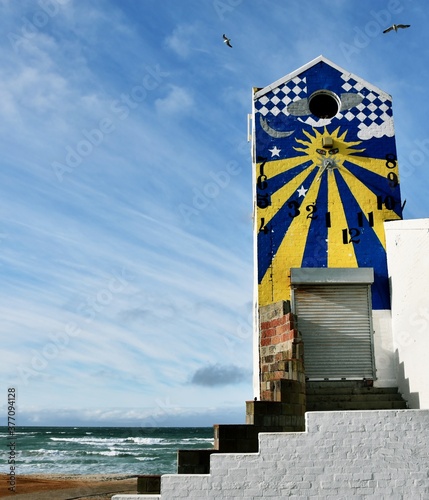 Landscape at with an Tower with a Sundial in Strandfontein photo