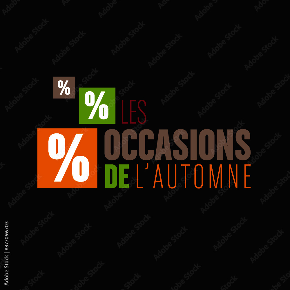 les occasions de l'automne