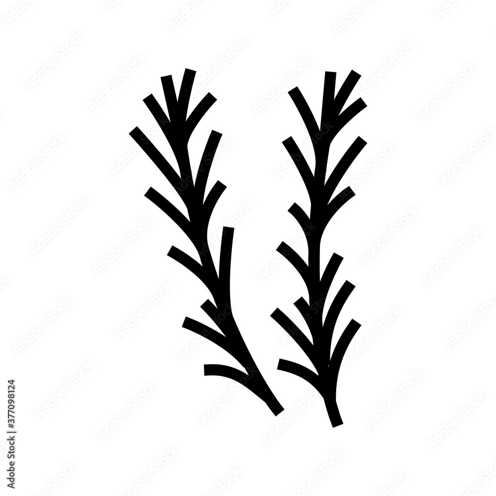 rosemary spice aromatherapy line icon vector. rosemary spice aromatherapy sign. isolated contour symbol black illustration rosemary spice aromatherapy line icon vector. rosemary spice aromatherapy sign. isolated contour symbol black illustration