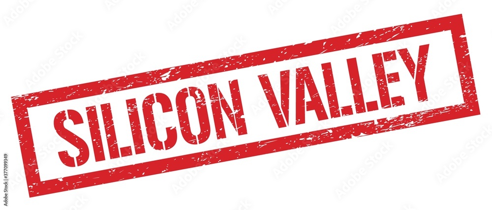 SILICON VALLEY red grungy rectangle stamp. SILICON VALLEY red grungy rectangle stamp.