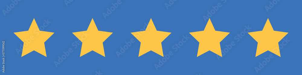 Set of stars. Five stars. Rating concept. Excellent quality mark. Flat style. Vector illustration
Set of stars. Five stars. Rating concept. Excellent quality mark. Flat style. Vector illustration