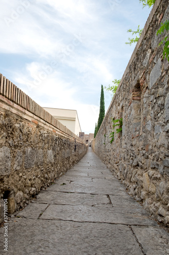 Wallpaper Mural The beautiful medieval architecture and narrow streets of ancient town of Girona, Spain Torontodigital.ca
