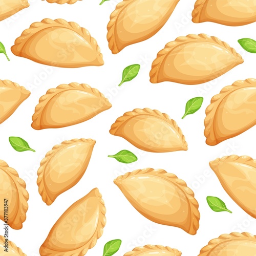 Empanadas seamless pattern
