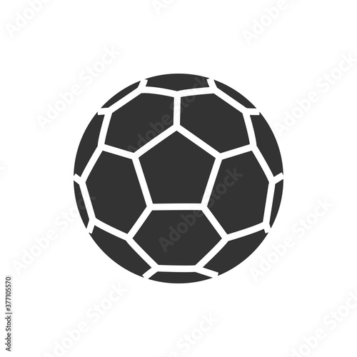 football icon in sports glyph style for your web design