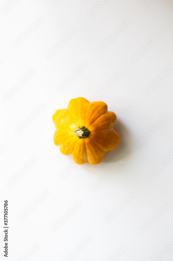 Yellow squashi solated on white background