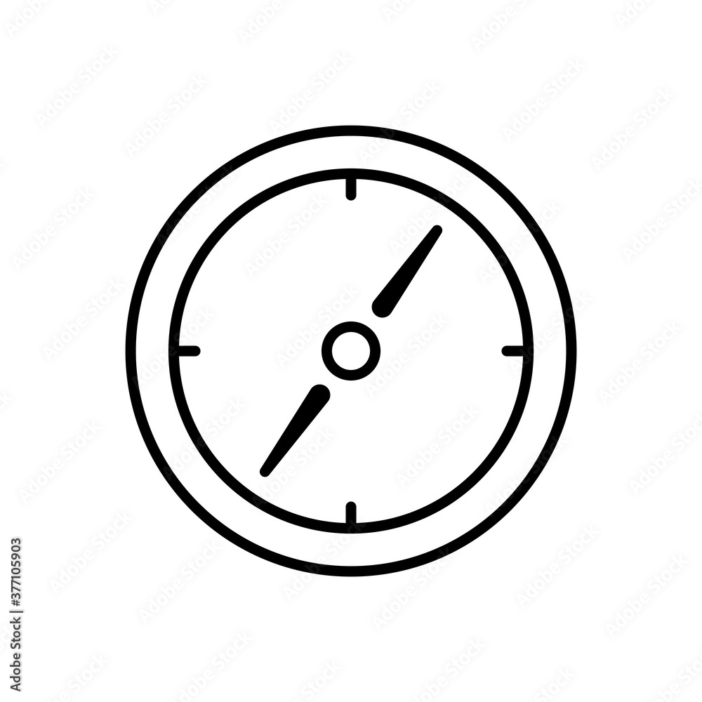 compass icon outline style for your web design, logo, UI. illustration compass icon outline style for your web design, logo, UI. illustration