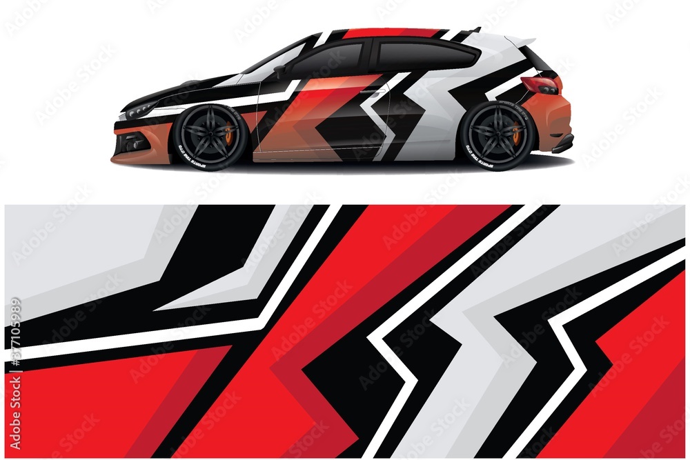 Sports car wrapping decal design Sports car wrapping decal design