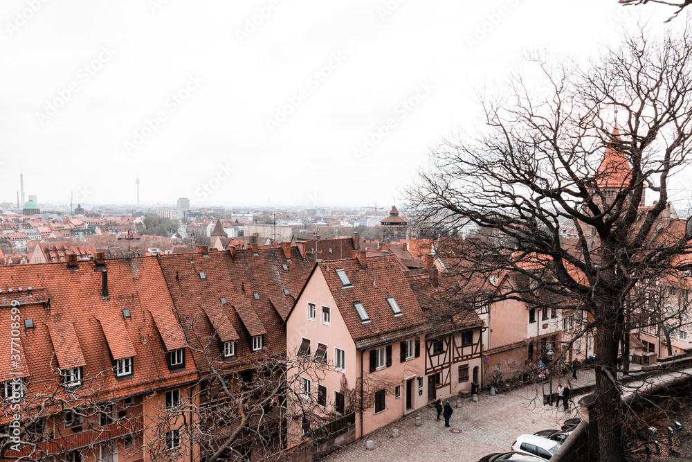 City view from Nuremberg in Germany