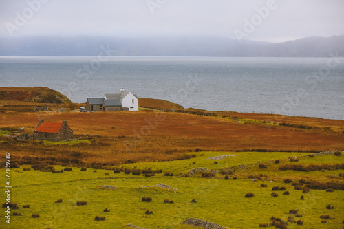 Farmhouse by the sea, Kalnakill, Scottish highlands