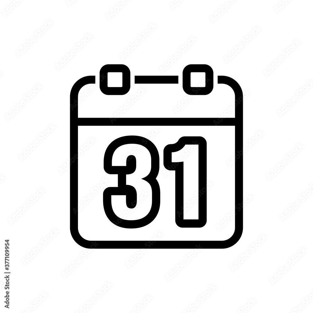 Calendar, linear icon. One of a set of linear web icon Calendar, linear icon. One of a set of linear web icon