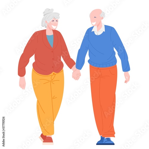 Romantic couples of retiree