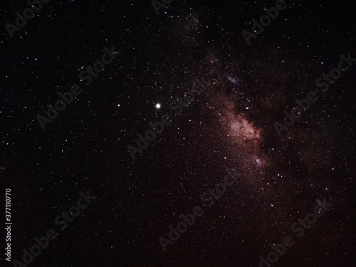 Night Background with Stars and the Milky Way