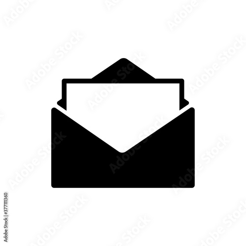Open mail icon. One of set web icons.