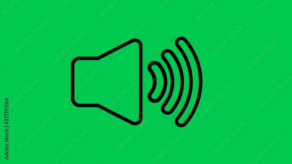 4K greenscreen of Speaker animated icon. Speaker animated icon for web design or Vlog or social media video clip that show sound surrounding. 4K greenscreen of Speaker animated icon. Speaker animated icon for web design or Vlog or social media video clip that show sound surrounding.