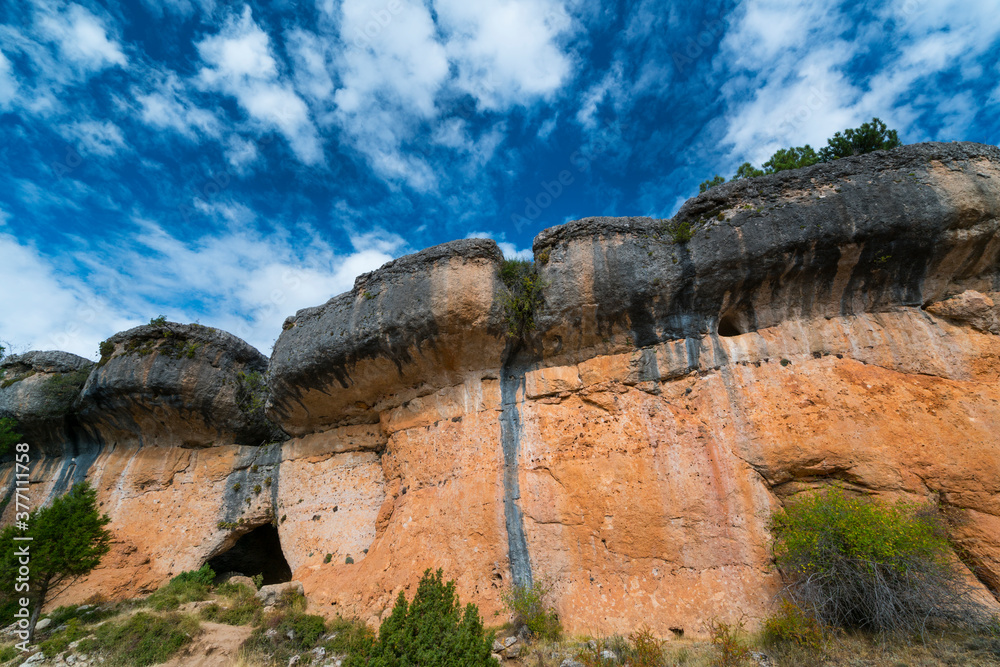 Rock Walls, Ciudad Encantada, Serranía de Cuenca Natural Park, Cuenca, Castilla  - La Mancha, Spain, Europe
