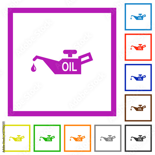 Oiler flat framed icons