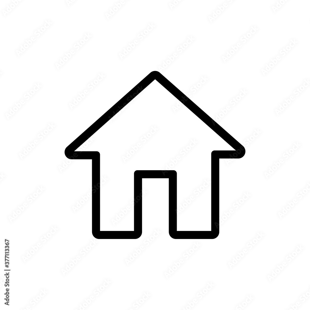 House, linear icon. One of a set of linear web icon House, linear icon. One of a set of linear web icon